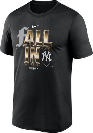 Nike New York Yankees 2026 Postseason Fall In Legend Nike Mens Dri-FIT MLB T-Shirt in Black | NKGK00ANKW-J7D
