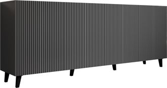 Mirjan24 Mobilier1 - Aparador Remeta 100, Antracita, 83x201cm, N&uacute;mero De Puertas: 042cm, Mdf, Aglomerado Laminado