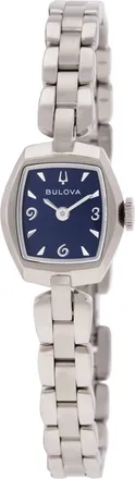Bulova Goddess of Time Quartz Blue Dial Ladies Watch 96L361