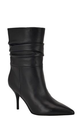 Calvin Klein Cerine Slouch Pointed Toe Bootie in Black at Nordstrom, Size 5