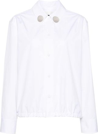 Jil Sander long-sleeve poplin shirt - women - Cotton - 36 - White