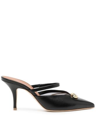 Malone Souliers Pumps con placca logo - Nero