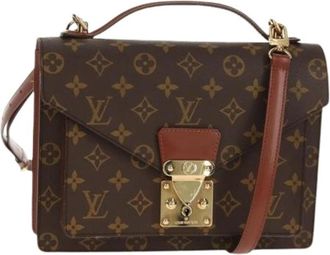 Louis Vuitton Pre-owned Handbags, female, Brown, Size: ONE SIZE Pre-owned Canvas Handbag