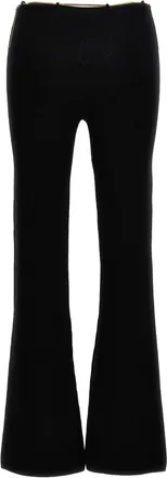 Alexander Wang Gold Nameplate Chain Trousers - Black