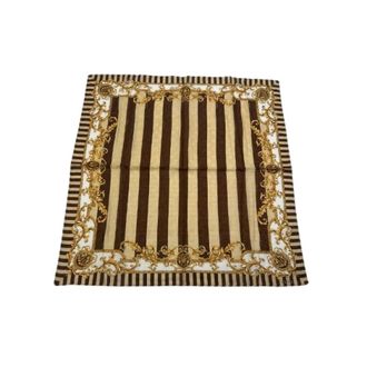 Fendi Pre-owned Vintage Baroque Stripe Scarf - Dames - Pre-owned - Bruin - Maat: ONE Size Katoen