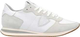 Philippe Model Witte Trpx Lage Sneakers - Heren - Sneakers - Wit - 40 EU - Leer - Schoenen