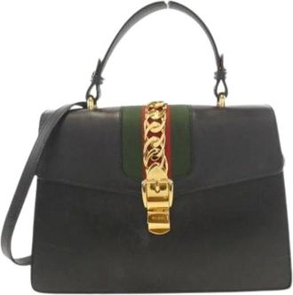 Gucci Pre-owned Handbags, female, Black, Size: ONE SIZE Pre-owned 431665 Cvl1G Handbag