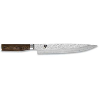 Kai Kai Shun Premier Tim M&auml;lzer Cuchillo Japon&eacute;s Para Jam&oacute;n Con Hoja De 24 Cm - N&uacute;cleo Vg-max 61 Hrc, 32 Capas De Damasco Pulido - Mango De Madera De Pakk