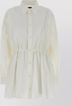 Balenciaga cotton shirt mini dress