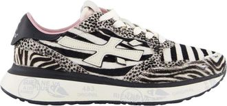 Premiata Lauryn Sneaker Wit/Zebra Dames Schoenen - Dames - Sneakers - Wit - 37 EU - Schoenen