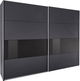 Wimex Schwebetürenschrank »Bramfeld TOPSELLER Kleiderschrank« mit Glaselementen und zusätzlichen Einlegeböden