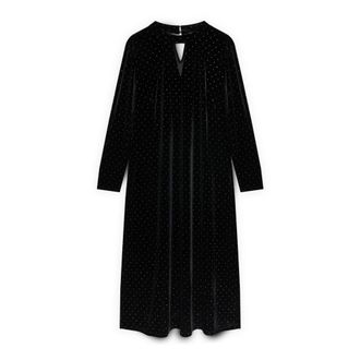 Fiorella Rubino Dames, Jurken, Zwart, Maat: 2XL Velours