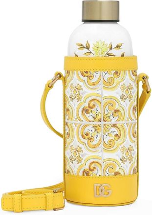 Dolce & Gabbana 3.5 water bottle cover - unisex - Calf Leather/Metal - OS - White