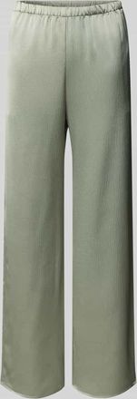 Calvin Klein Wide Fit Hose aus Satin in Khaki, Gr&ouml;&szlig;e XL