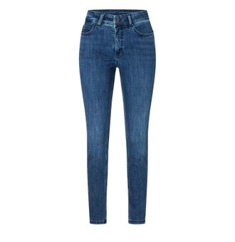 MAC Broeken Skinny-fit-Jeans MAC, Damen, Gr. 32, L&auml;nge 30, sporty dunkelblau, Denim/Jeans, Obermaterial: 82% Baumwolle, 9% Polyester, 5% Elastomultiester, 4% Elas