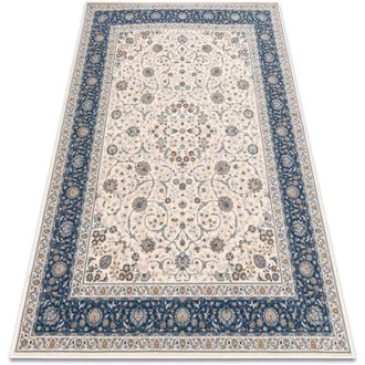 RugsX Rugsx - Alfombra Nain Ornamento, Marco, 7179/51613 Beige / Azul Beige 200x300 Cm