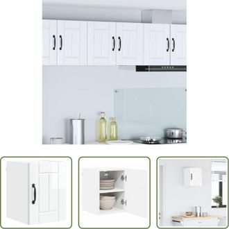 vidaXL Mobile da cucina - Mobile da cucina Bianco Lucido 30 x 31 x 40 cm