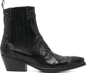 Sartore Stivaletti con borchie - Nero