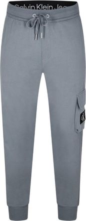 Calvin Klein Heren Patch Tracksuit Broek (Grijs bewolkt)