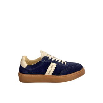 Pantofola D'oro Blue Suede Men Mens Sneakers
