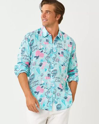 Lilly Pulitzer Mens Stuff Addison Button Down Shirt