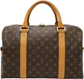 Louis Vuitton Brown Monogram Canvas Carryall Travel (Authentic Pre-Loved)