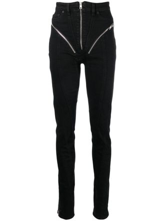 MUGLER Spiral skinny jeans - Black