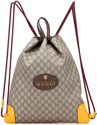 Gucci 2000-2015 GG Supreme Animalier rugzak - Bruin