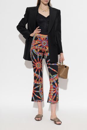 Dolce & Gabbana Trousers With Carretto Print, Womens, Multicolour