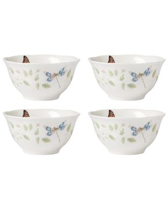 Lenox Butterfly Meadow Vines 4Pc Rice Bowl Set