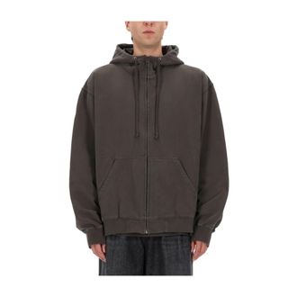 Maison Margiela Heren, Sweatshirts & Hoodies, Grijs, Maat: S Katoen