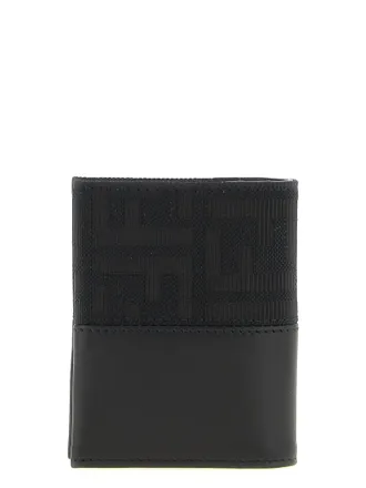Fendi FF Zucca Jacquard Card Case - Black