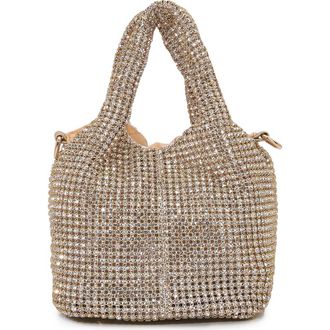 Berness Crystal Bucket Bag in Gold at Nordstrom Rack