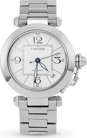 Cartier Pre-owned Cartier Pasha De Cartier White Dial Mens Watch W31074M7