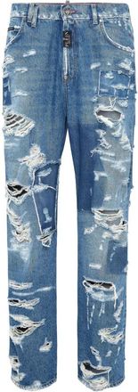 Philipp Plein Denim Beach Boy Fit Broek - Heren - Regular Fit Jeans - Blauw - W33 - Denim - Jeans