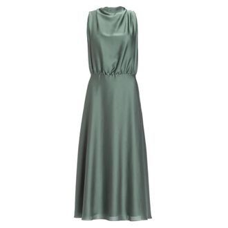 Swing Swing, Dames, Jurken, Blauw, Maat: M Satijn