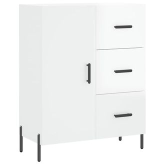 Berkfield Home Sideboard High Gloss White 69.5x34x90 cm Engineered Wood