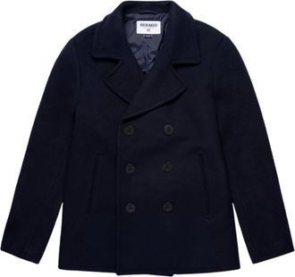 Sebago Reefers Bonded Wool Pea Coat - Heren - Mantels - Blauw - Maat: L Wol