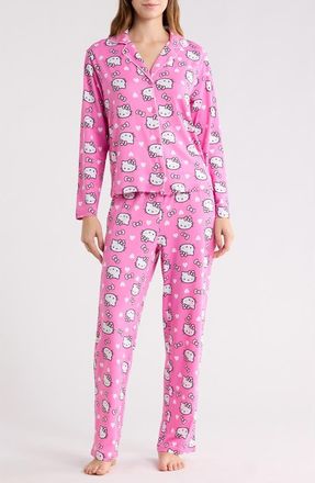 Hello Kitty Hearts Pajamas in Pink Print at Nordstrom Rack, Size X-Large