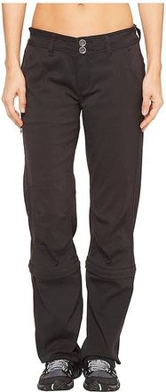 Prana Halle Convertible Pants Womens Casual Pants Black : LG (Womens 12-14) 32, Elastane/Nylon