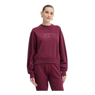 A|X Armani Exchange Donna, Felpe, Rosso, S, new