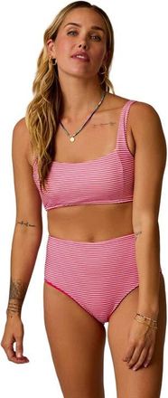 Carve Designs Erin Reversible Bottom in Melon Stripe/watermelon at Nordstrom, Size X-Small
