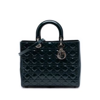 Dior Pre-owned Dior Large Patent Cannage Lady Dior Ladies O6EB68DF7WRHWYHT