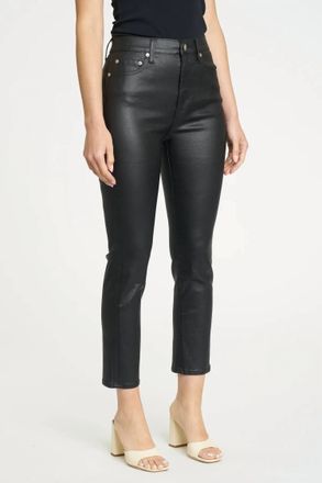 Daze Coated Asphalt Daily Driver High Rise Pant In Black