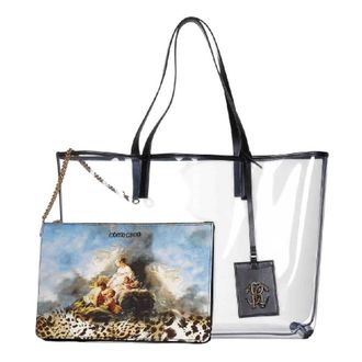 Roberto Cavalli Transparent PVC Shopping Bag