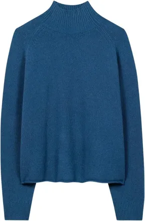Luisa Cerano Truien & Vesten, Dames, Blauw, S, Wol, Cashmere-Mix Trui