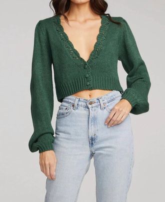Saltwater Luxe Kit Long Sleeves Sweater In Forest Green