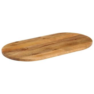 Berkfield Home Table Top 120x50x2.5 cm Oval Solid Wood Mango in Brown