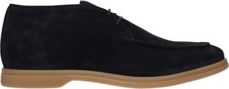 Eleventy Blue Leather Oxfords And Mens Derbies