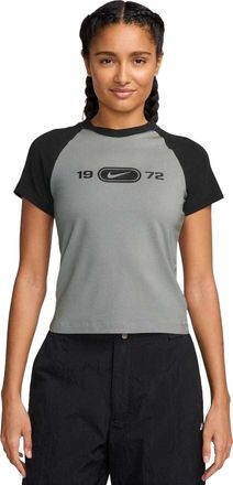 Nike NSW-T-shirt voor dames (Licht rookgrijs)